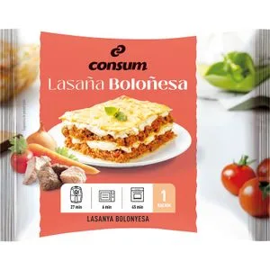 Lasaña Boloñesa con Bechamel 300 Gr
