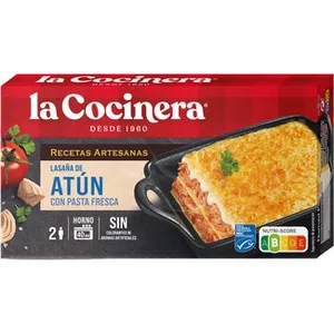 Lasaña de Atún 2 Raciones  la Cocinera Recetas Artesanas 500 G