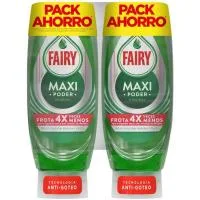 Lavavajillas a Mano Fairy Maxipoder, Pack 2x450 Ml