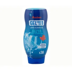 Producto Alcampo Lavavajillas en Gel para Máquinas, Todo en 1 720 Ml.