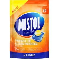 Lavavajillas Máquina en Pastillas Mistol, Bolsa 30 Dosis
