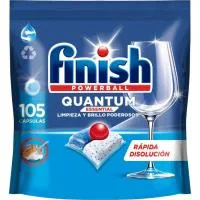 Lavavajillas Máquina Essential Finish Quantum, Bolsa 105 Dosis
