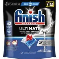 Lavavajillas Máquina Finish Ultimate, Bolsa 32 Dosis