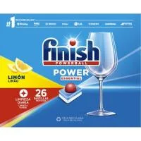 Lavavajillas Máquina Limón Finish Todo en 1, Caja 26 Dosis