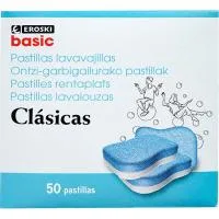 Lavavajillas Máquina Pastillas Eroski, Caja 50 Dosis