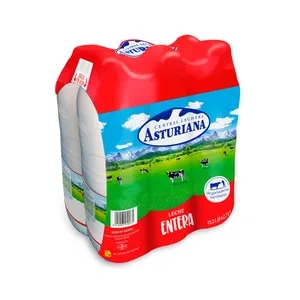 Central Lechera Asturiana Leche de Vaca Entera de Origen Español 6 X 1.5 L. 9000 ML