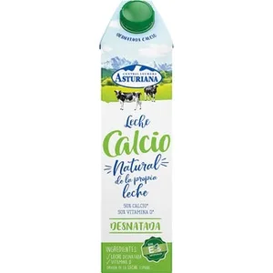 Leche Desnatada con Calcio y Vitamina D Asturiana