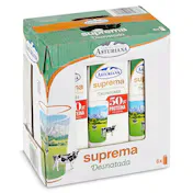Leche Desnatada Suprema Central Lechera Asturiana Pack 6 X 1 L