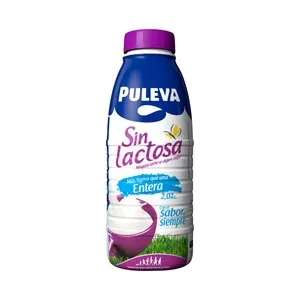 Puleva Leche Entera de Vaca, sin Lactosa  Mañanas Ligeras 1 L. 1000 ML