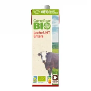 Leche Entera Ecológica Carrefour Bio Brik 1 L.