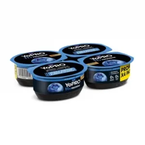 Leche Fermentada Desnatada con Arándanos Danone Yopro Pack de 4 Unidades de 120 G.