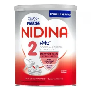 Leche Infantil de Continuación desde los 6 Meses en Polvo Nestlé Nidina 2 Lata 800 G.