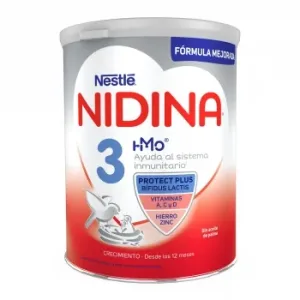Leche Infantil de Crecimiento desde 12 Meses Nestlé Nidina 3 Lata 800 G.