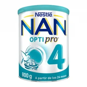 Leche Infantil de Crecimiento desde los 24 Meses en Polvo Nestlé Nan Optipro 4 Lata 800 G.