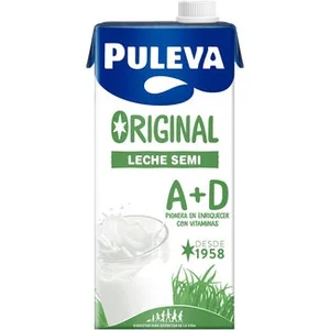 Leche Semidesnatada Original con Vitamina A+d Puleva 1 L