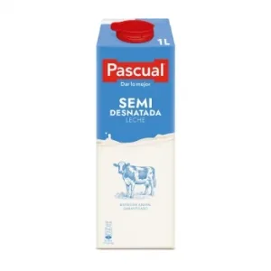 Leche Semidesnatada Pascual Brik 1 L.