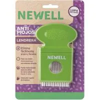 Lendrera Antipiojos con Lupa y Cepillo Limpiador Newell, 1 Ud