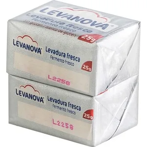 Levadura Fresca Prensada sin Gluten Pack 2 X 25 G  Levanova 50 G