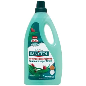 Limpiador Desinfectante sin Lejía para Todo Tipo de Superficies Ph Neutro  Sanytol 1.2 L