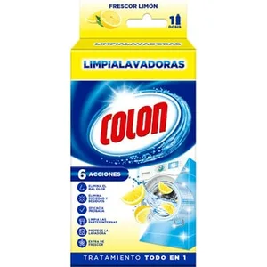 Limpiador Especial para Lavadoras Tratamiento Todo en 1 Frescor Limón  Colon 250 ML