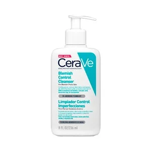 Cerave Limpiador Facial para el Control de las Imperfecciones, Apto para Pieles con Tendencia Acnéica 236 Ml.