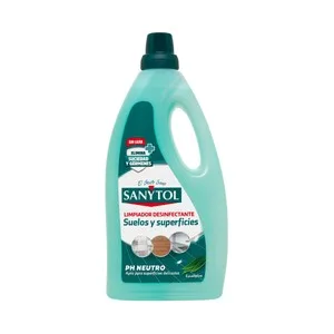 Sanytol Limpiahogar (limpiador Desinfectante de Suelos y Superficies) con Ph Neutro y Aroma a Eucalipto 1200 Ml.