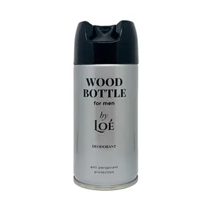 LOÉ Wood Bottle Desodorante en Spray para Hombre con Protección Antitranspirante 150 Ml.