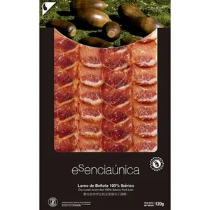 Lomo de Bellota 100% Ibérico en Lonchas sin Gluten Esenciaunica