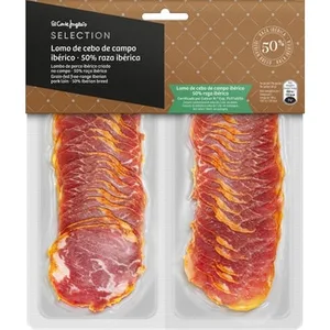 Lomo de Cebo de Campo Ibérico 50% Raza Ibérica en Lonchas sin Gluten el Corte Ingles Selection 150 G