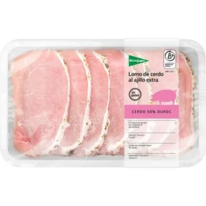 Lomo de Cerdo Extra 50% Duroc al Ajillo sin Gluten Peso Aproximado  el Corte Ingles 600 G