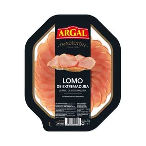 Lomo Embuchado de Extremadura, Cortado en Lonchas de Fácil Separación Argal 70 G.