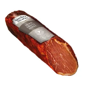 Sánchez Alcaraz Lomo Embuchado Elaborado con Cerdos Cruce Raza Duroc Sánchez Alcaraz 650 G.