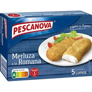 Lomos a la Romana de Merluza Rebozada 5 Unidades Pescanova 325 G