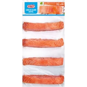 Lomos de Salmón con Piel 4 Porciones de 125 G Vici