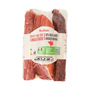 Alcampo Cultivamos LO Bueno  Lote de Embutidos 50% Duroc Lomo (400g.), Chorizo (270g.) y Salchichón (270g.) 940 G
