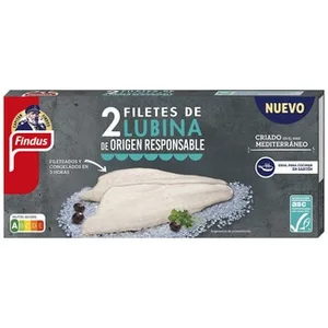 Lubina en Filetes 2 Unidades Criado en el Mar Mediterráneo Findus 200 G