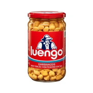 Luengo Garbanzo Cocido con bajo Contenido en Sal Frasco de 400 G.