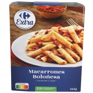 Macarrones Boloñesa Carrefour Extra 325 G.