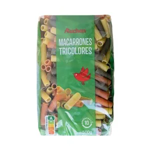 Producto Alcampo Macarrones con Vegetales de Paquete 500 G.