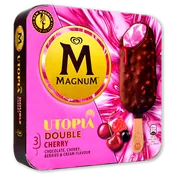 Magnum Utopia Double Cherry Frigo Paq. de 3 U.