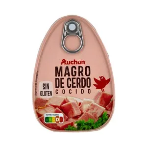 Producto Alcampo Magro de Cerdo Cocido, Elaborado sin Gluten Lata 220 G.