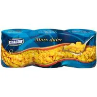 Maíz Dulce Cidacos, Pack 3x140 G