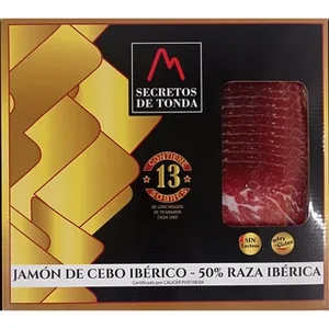 Maletín de Jamón de Cebo Ibérico 50% Raza Ibérica Contine 13 Sobres X 70 G sin Gluten sin Lactosa Secretos de Tonda