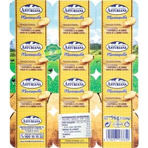 Mantequilla en Porciones 12 Unidades 96 Gr