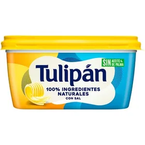 Margarina con Sal sin Aceite de Palma sin Gluten sin Lactosa  Tulipan 400 G