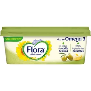 Margarina Original Rica en Omega 3 sin Aceite de Palma sin Gluten sin Lactosa Flora 225 G