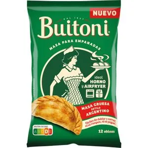 Buitoni Masa Gruesa para Empanadas Estilo Argentino (obleas) 350 G. 12 Uds.