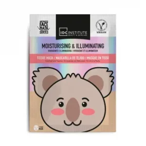 Mascarilla Facial de Tejido Hidratante e Iluminadora Koala IDC Institute 1 Ud.