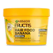 Mascarilla Hair Food Banana Ultra Nutritiva Fructis Bote 400 Ml