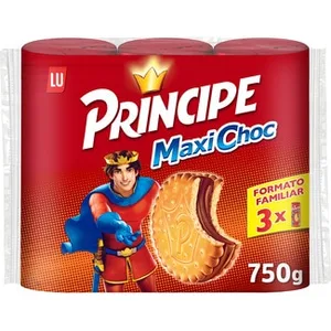 Maxi Choc Galletas Rellenas de Chocolate Pack 3  Principe 250 G